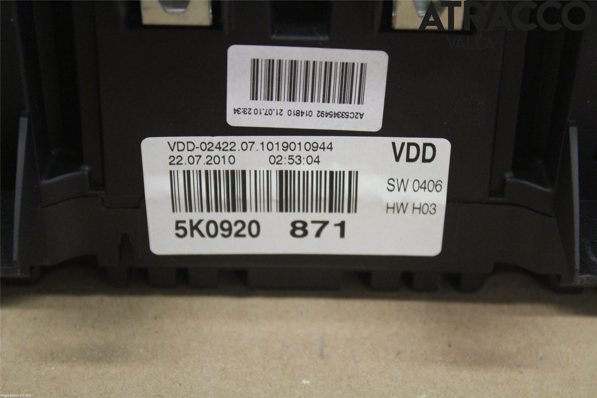 Volkswagen VW GOLF VI 09-13 Instrument Komb