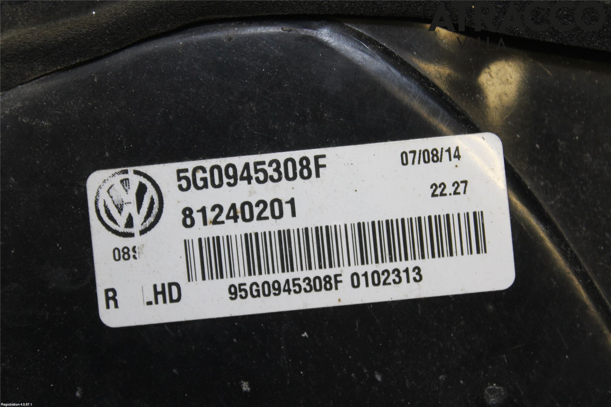 Volkswagen VW GOLF / E-GOLF VII 13-20 Bakljus Lucka Hö