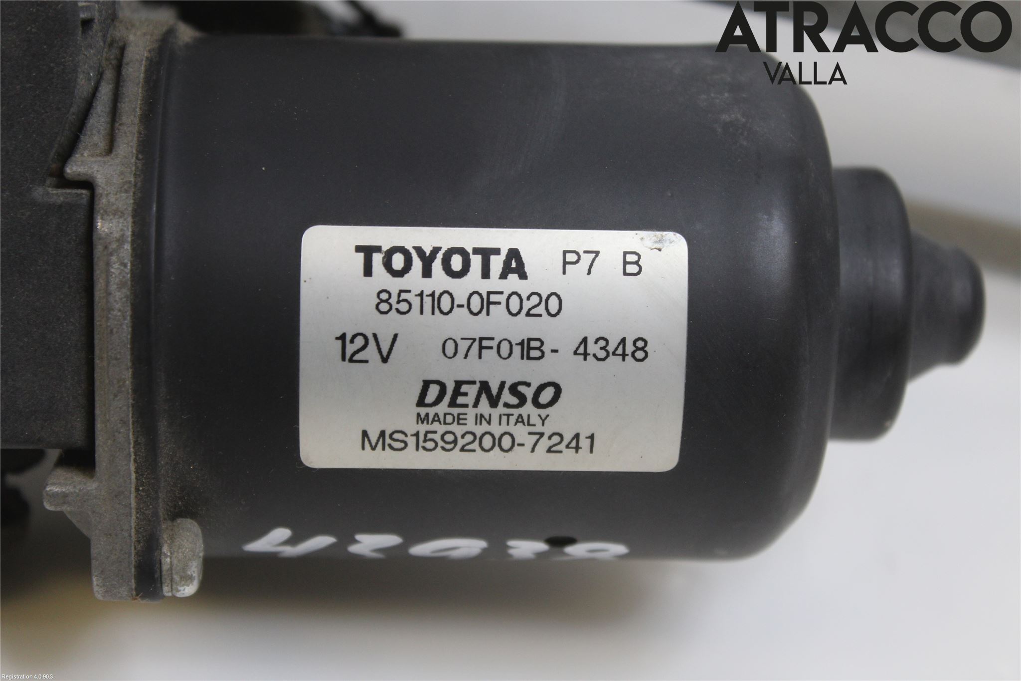 Toyota COROLLA VERSO 04-07 Torkarmotor Vindruta