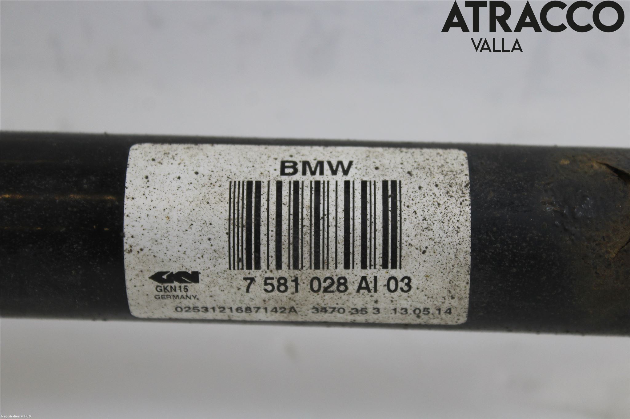 BMW 5 F10/F11/F18 09-17 Drivaxel Bak Höger