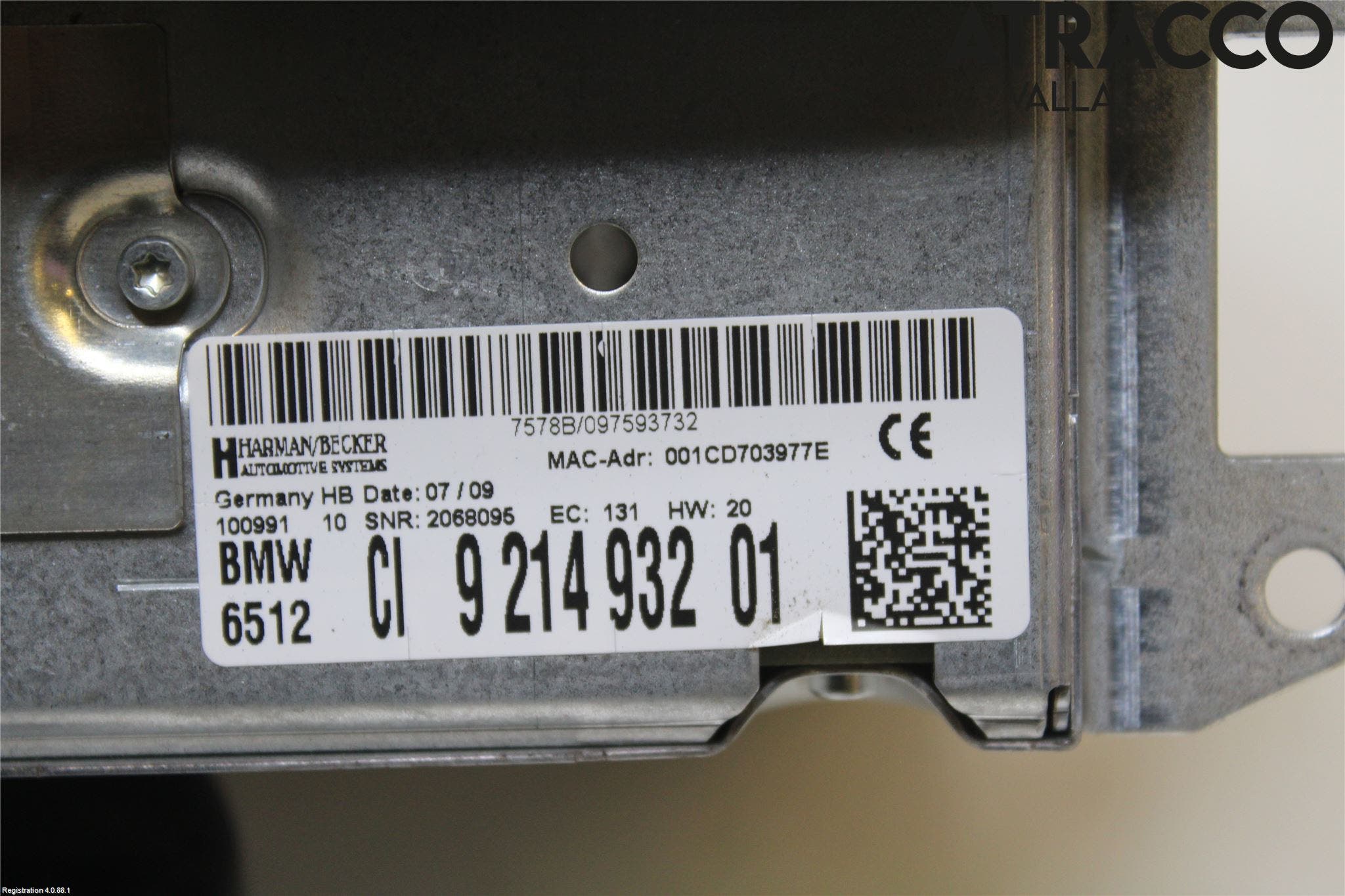 BMW 3 E90/91 SED/TOU 05-12 Cd Radio - Multimediapanel