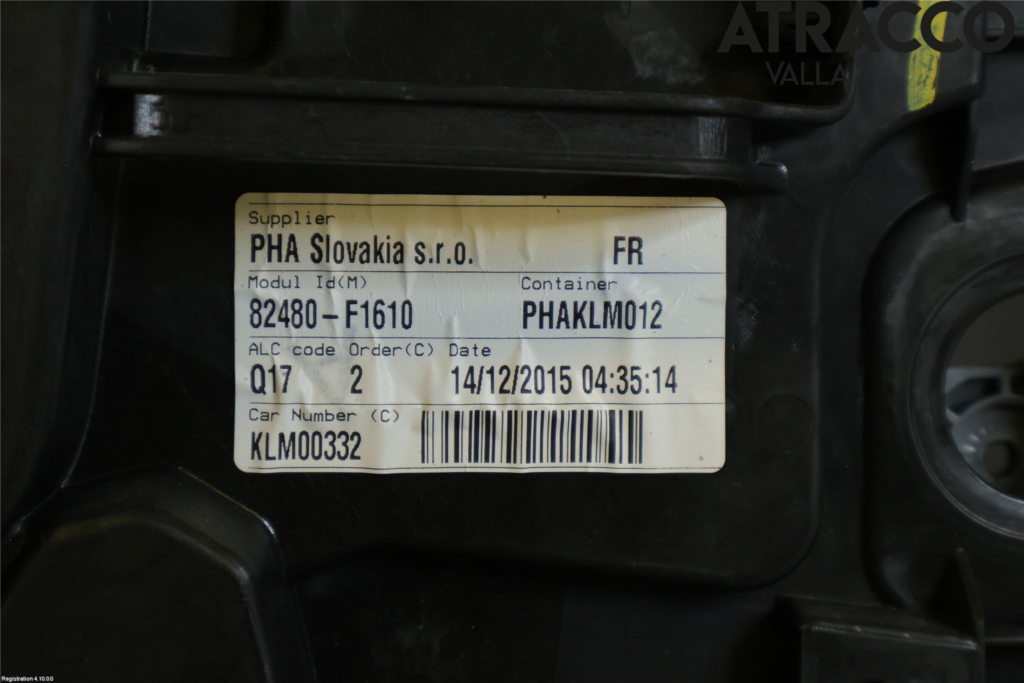 Kia SPORTAGE (QL) 16-21 Fönsterhissmekanism