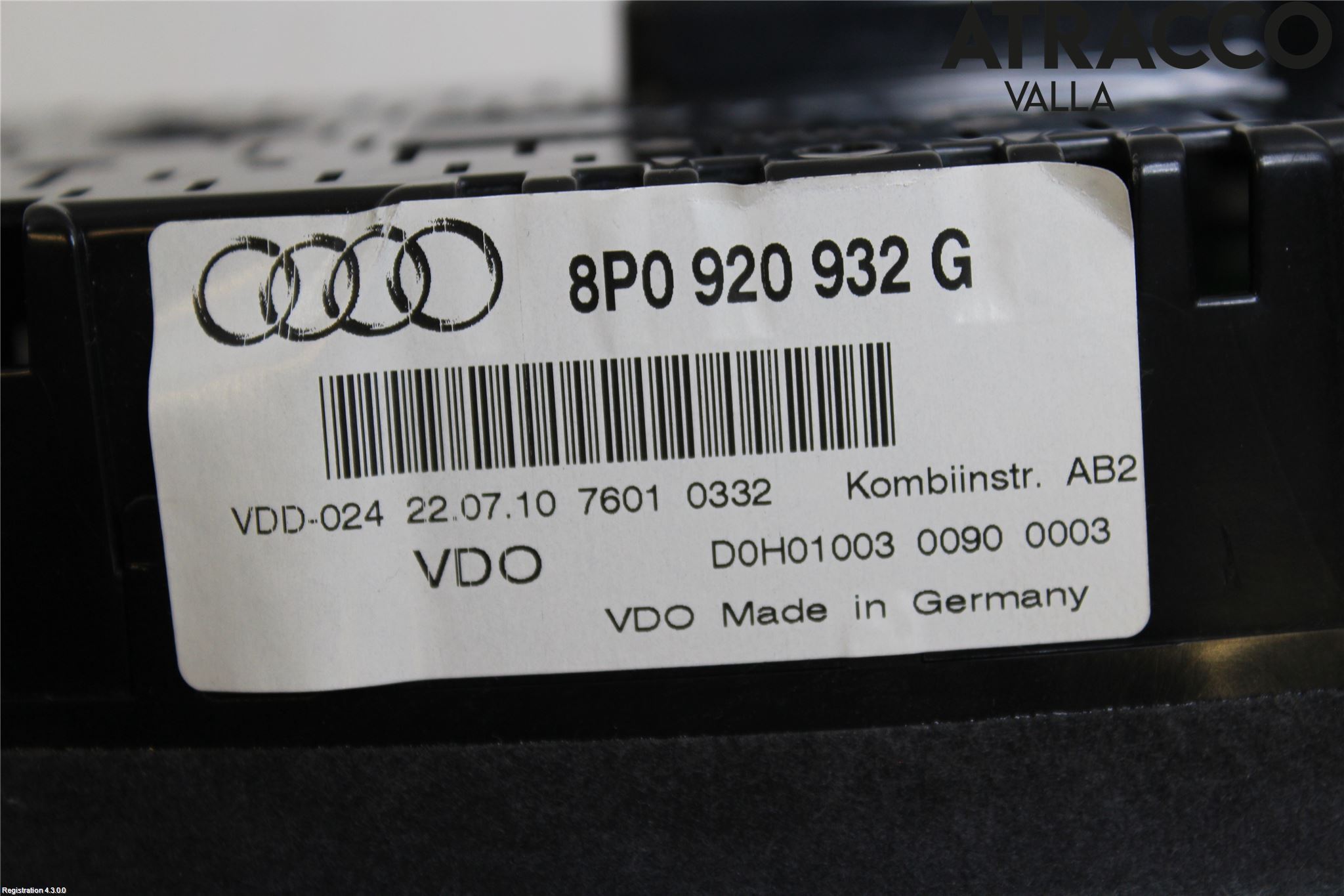 Audi A3/S3 05-13 Instrument Komb