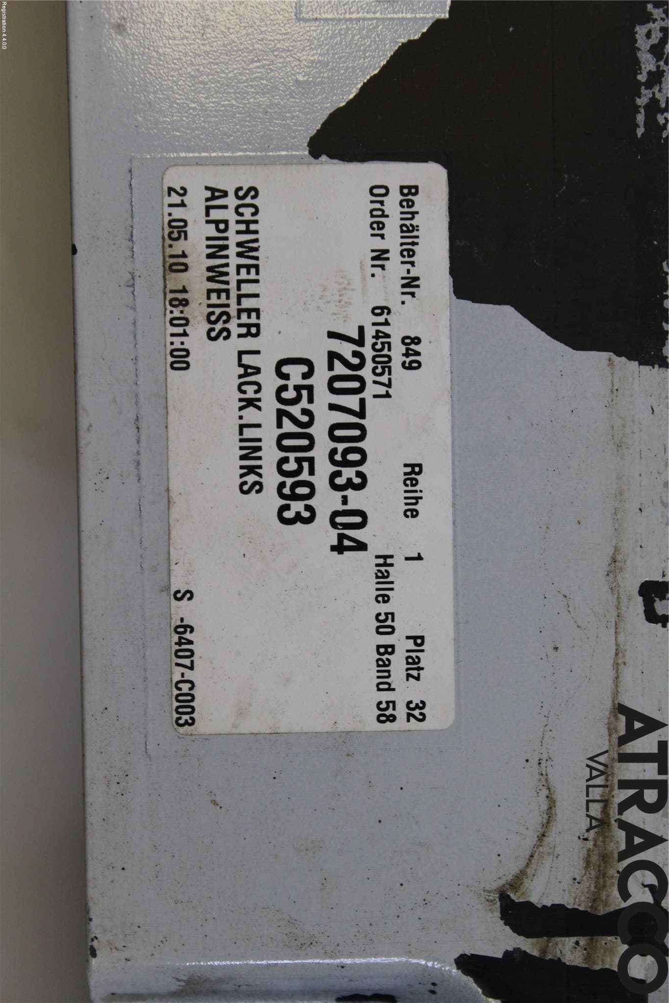 BMW 5 F10/F11/F18 09-17 Sidokjol Vä