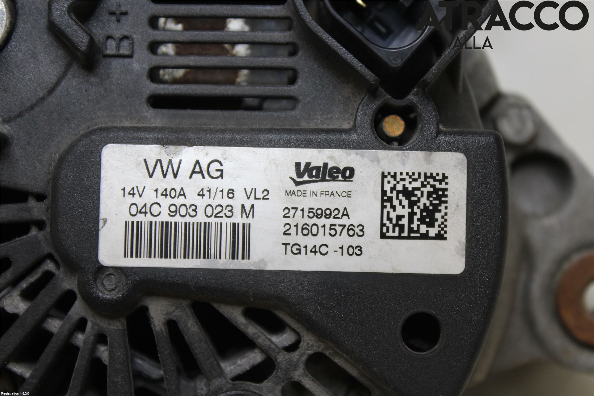 Volkswagen VW GOLF / E-GOLF VII 13-20 Generator