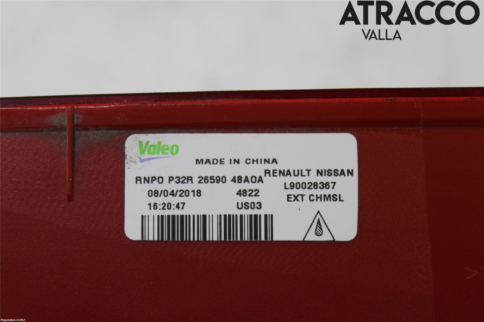 Nissan X-TRAIL 14-21 Bromsljus Bakruta