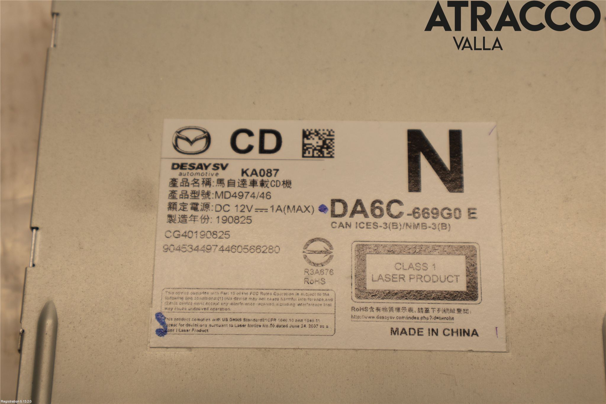 Mazda CX-3 Cd Radio - Multimediapanel
