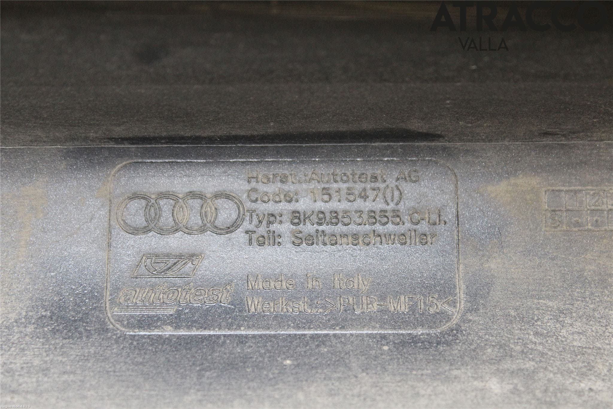 Audi A4 12-15 Sidokjol Vä