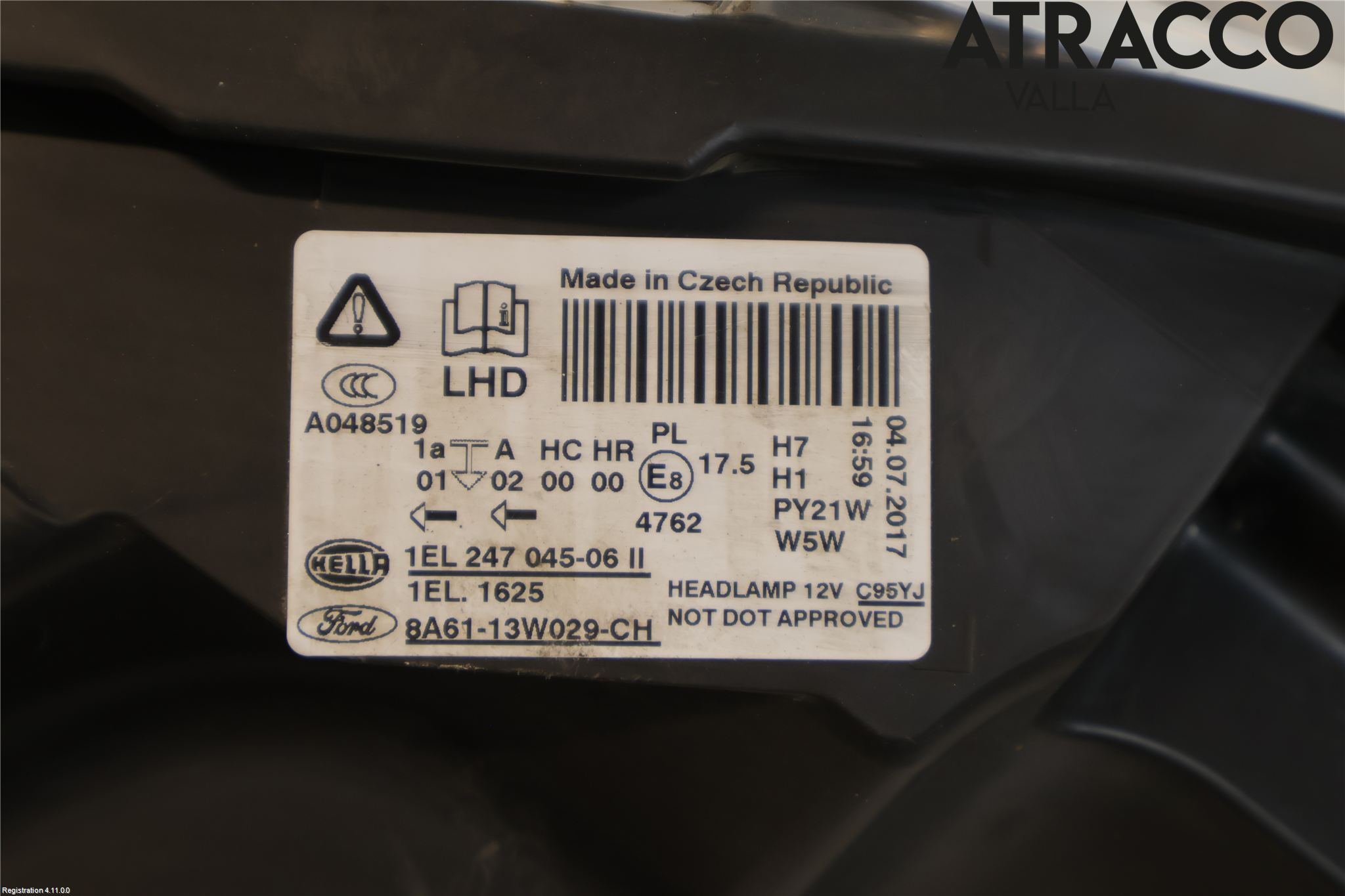 Ford FIESTA 09-12 Strålkastare Höger