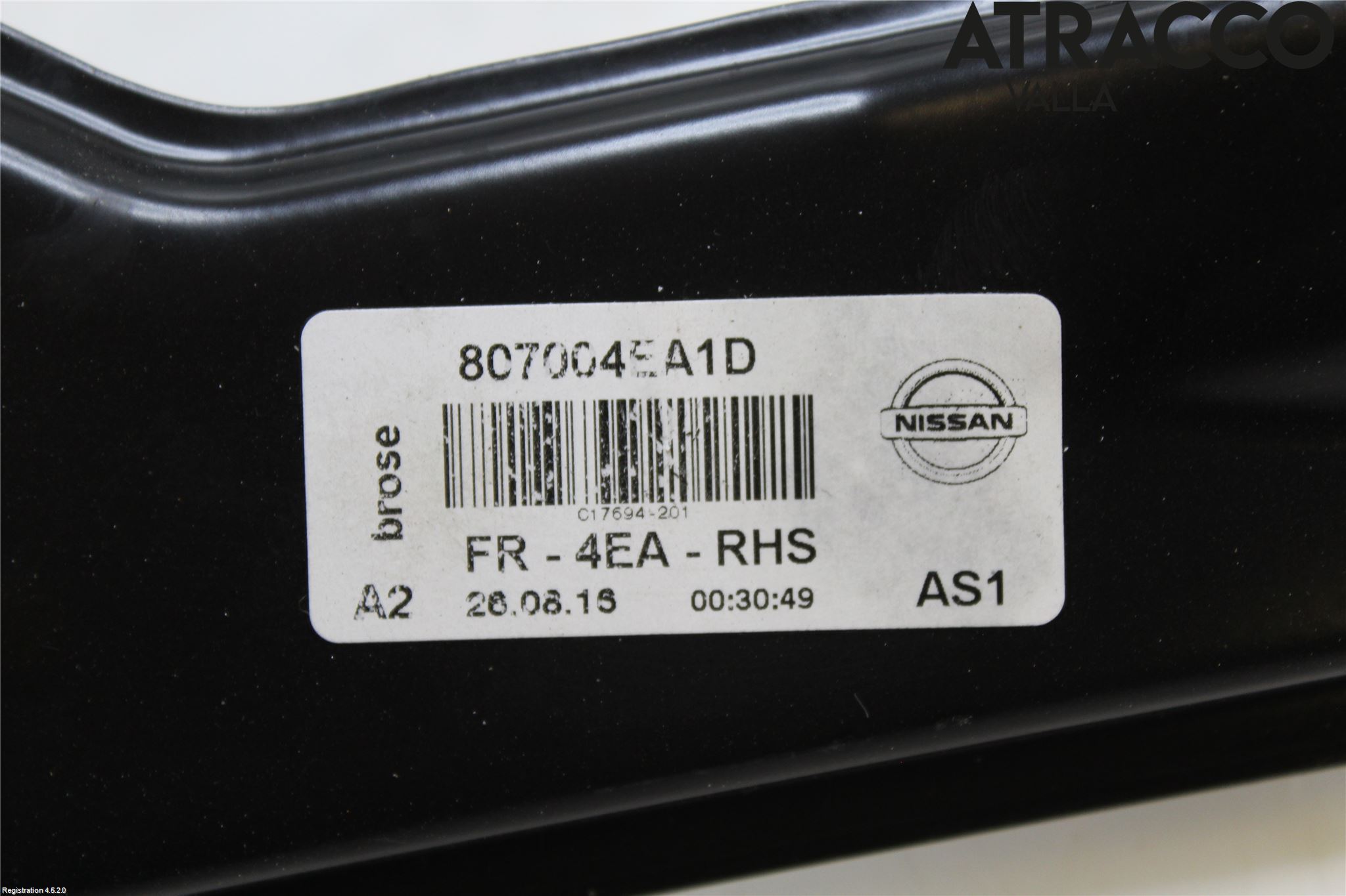 Nissan QASHQAI 14-17 Fönsterhiss El Kompl