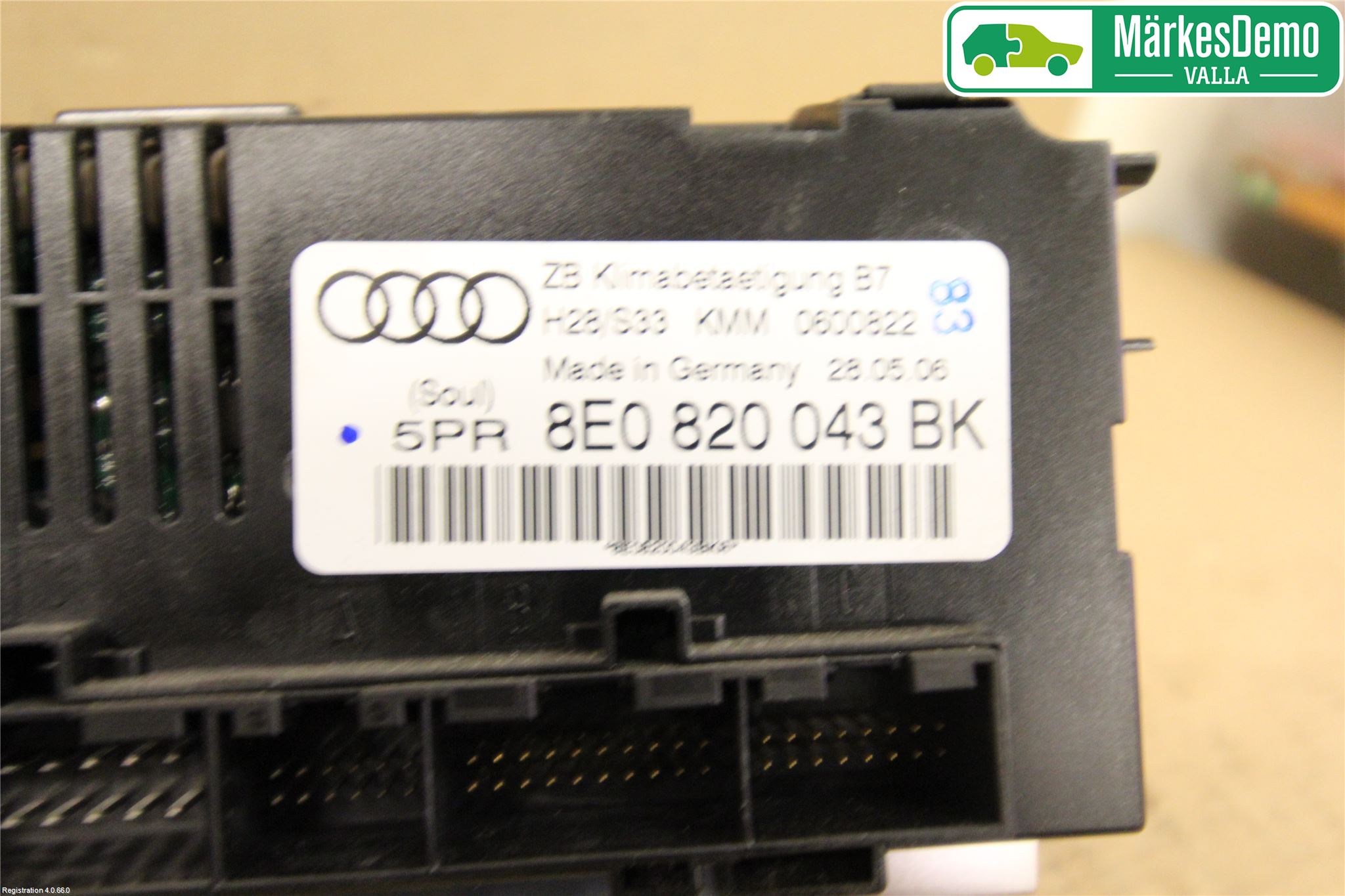 Audi A4/S4 05-07 Ac Styrenhet Ac Manöveren