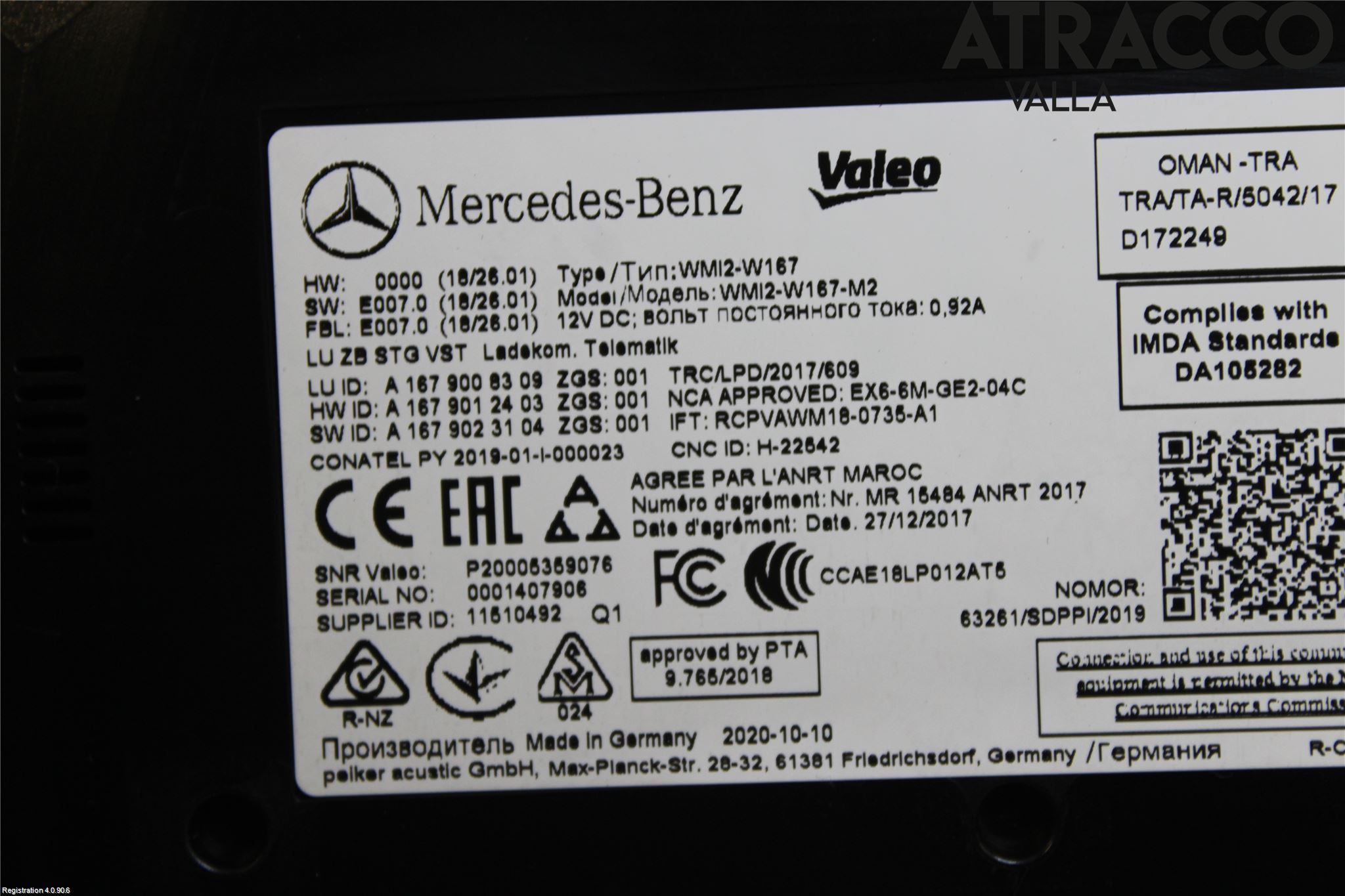 Mercedes-Benz MB CLA-KLASS (C118/X118) 19- Styrenhet Övrigt