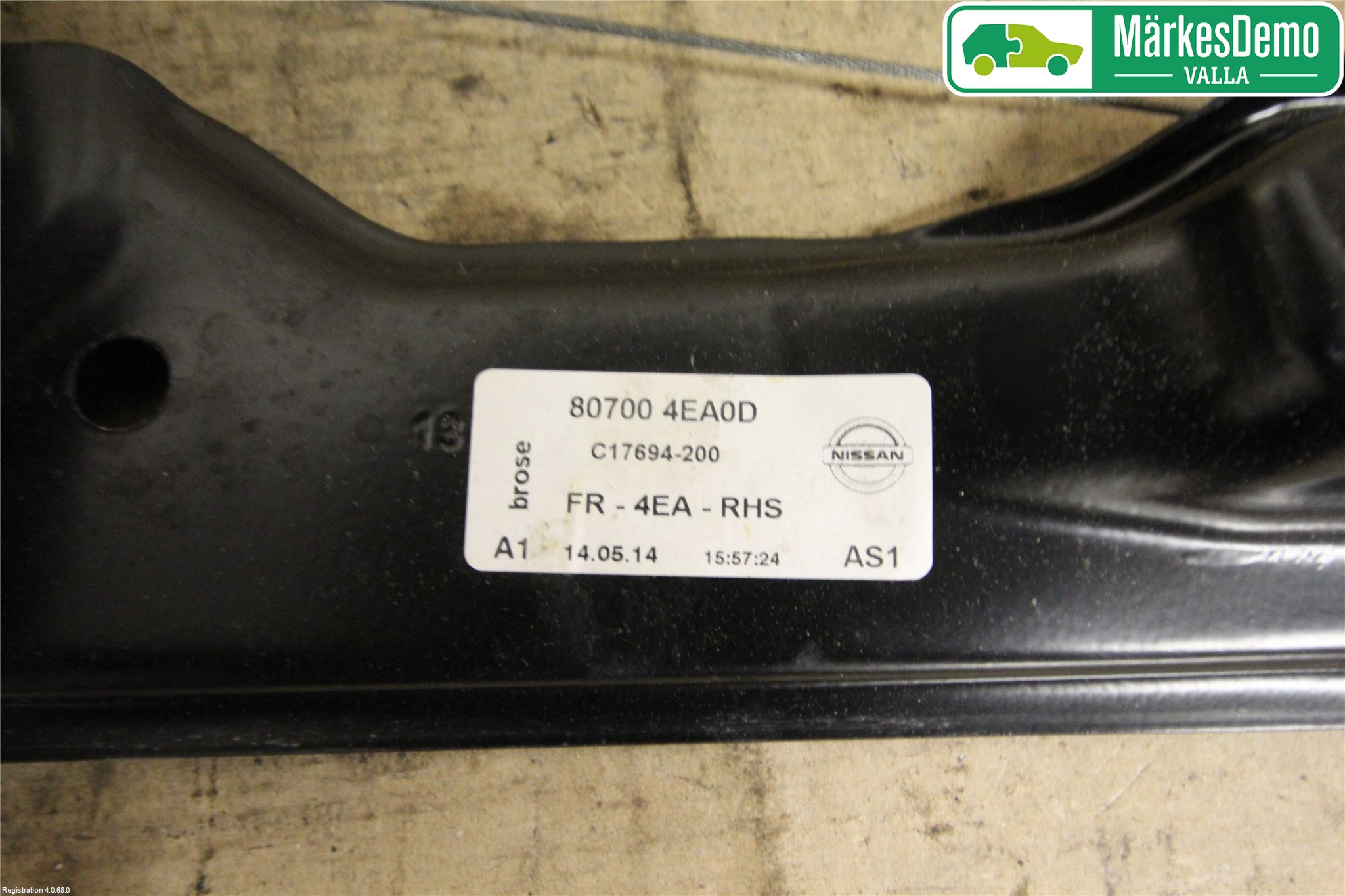 Nissan QASHQAI 14-17 Fönsterhiss El Kompl