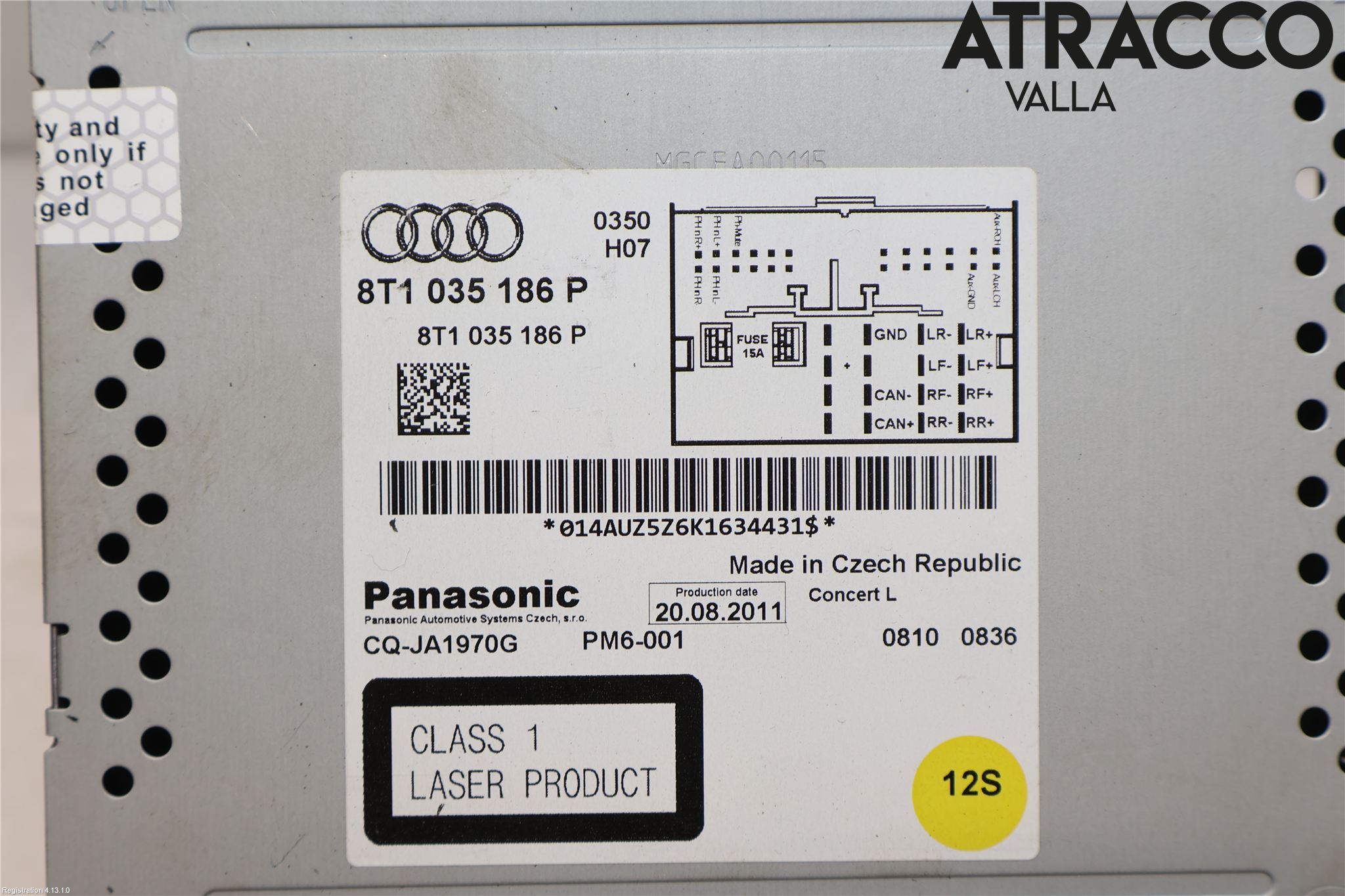 Audi A5 07-16 Cd Radio - Multimediapanel