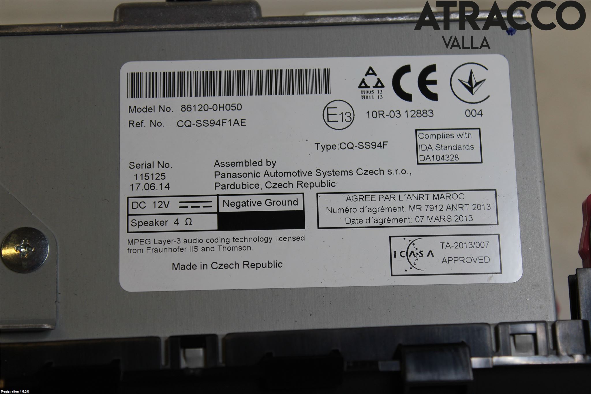 Peugeot 108 15-22 Cd Radio - Multimediapanel