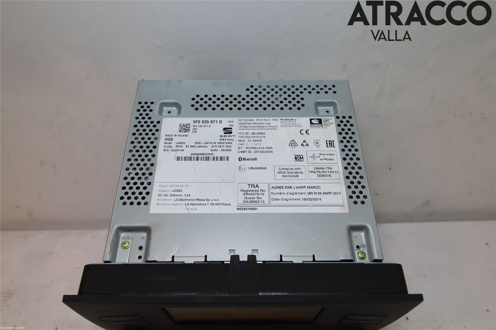 Seat LEON 13-20 Cd Radio - Multimediapanel