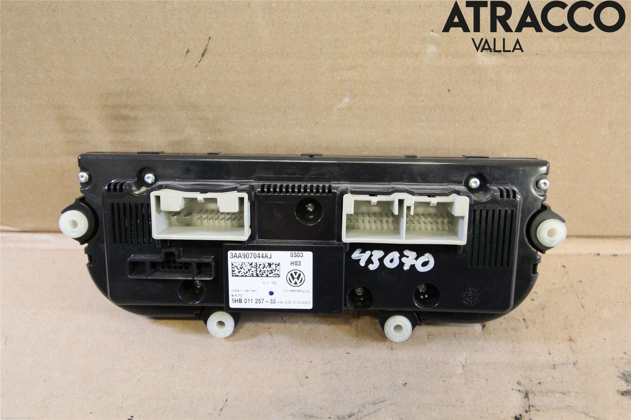 Volkswagen VW PASSAT 11-14 Ac Styrenhet Ac Manöveren