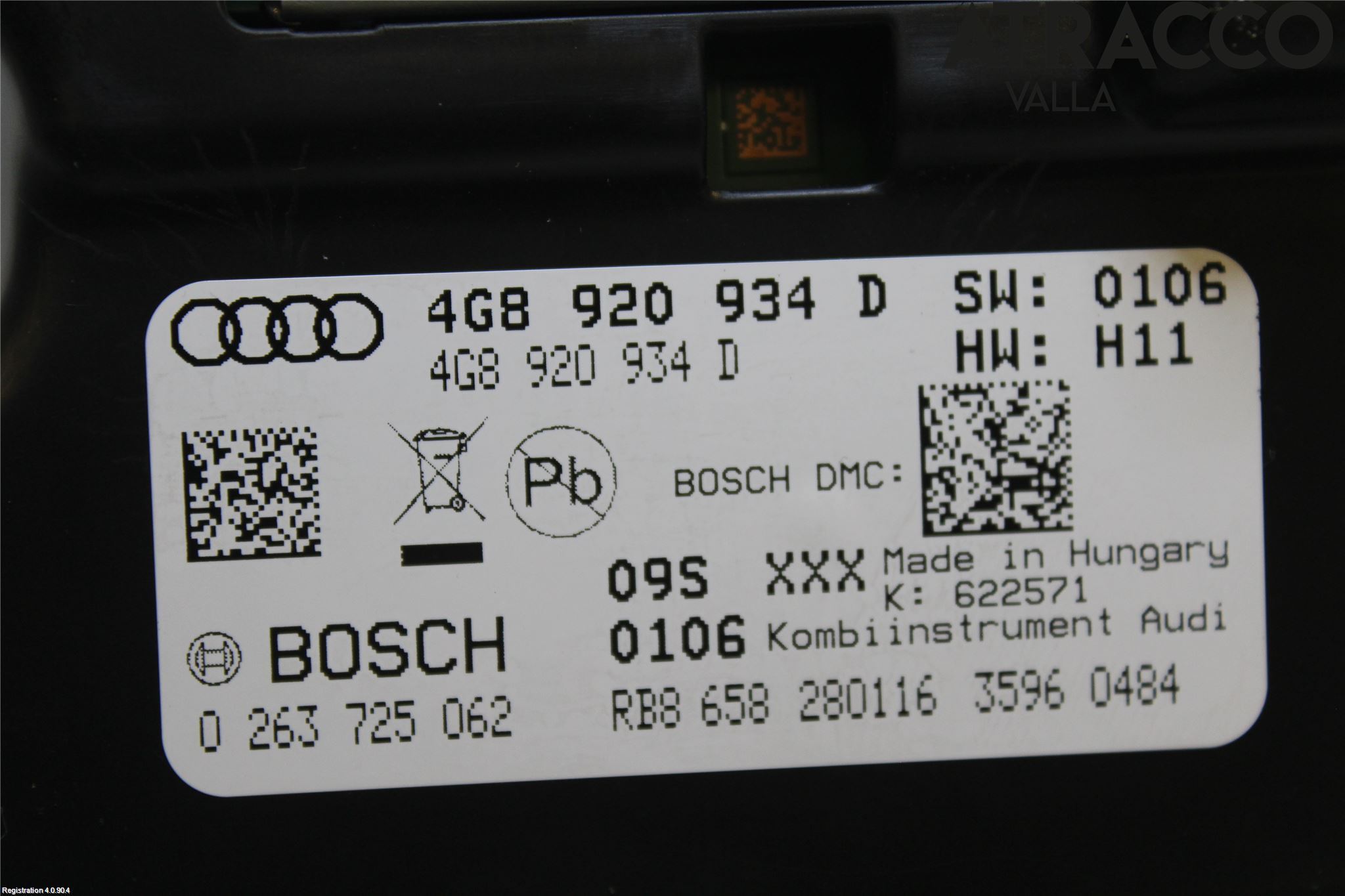 Audi A6/S6 4G 11-18 Instrument Komb