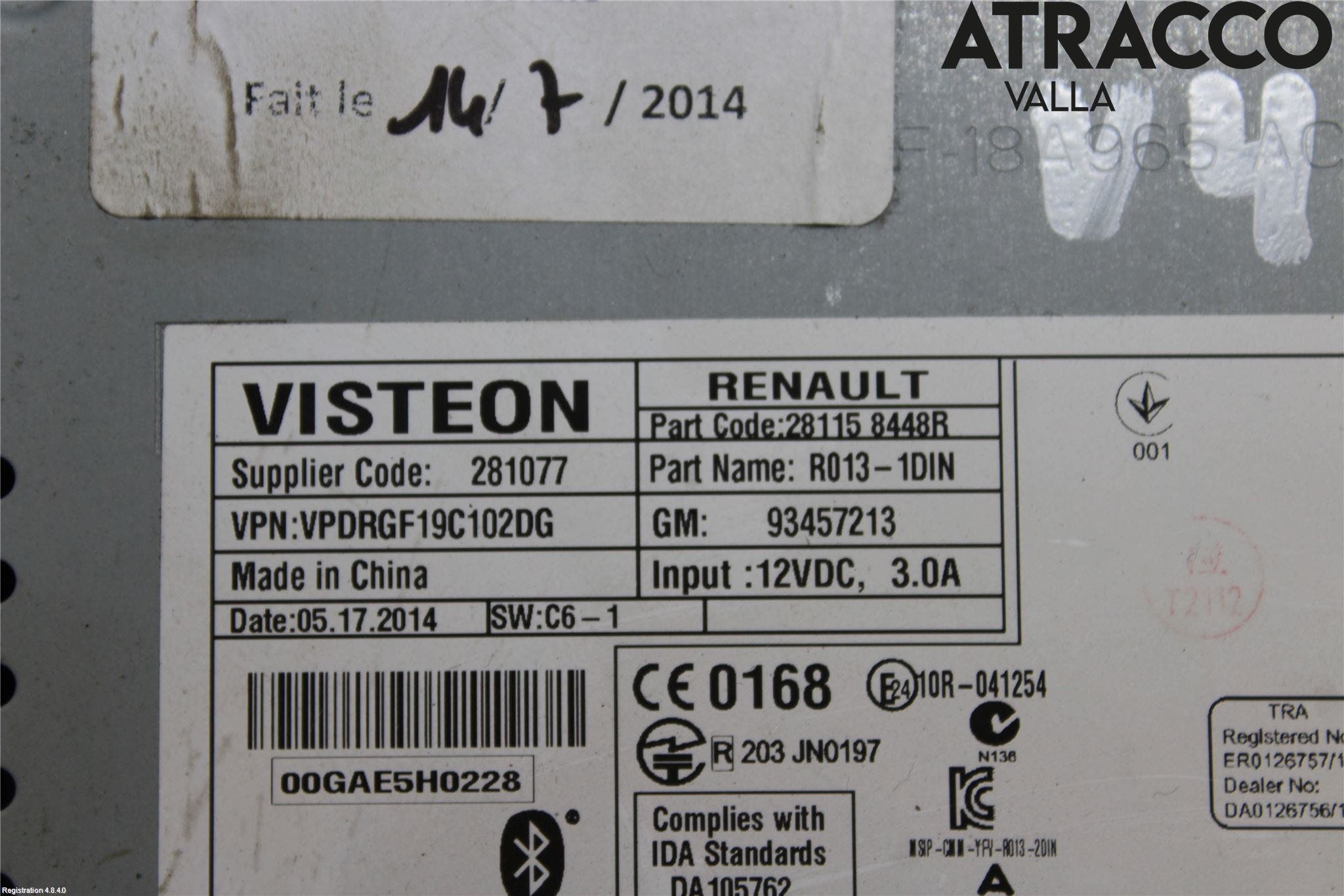 Opel VIVARO 15-19 Radio