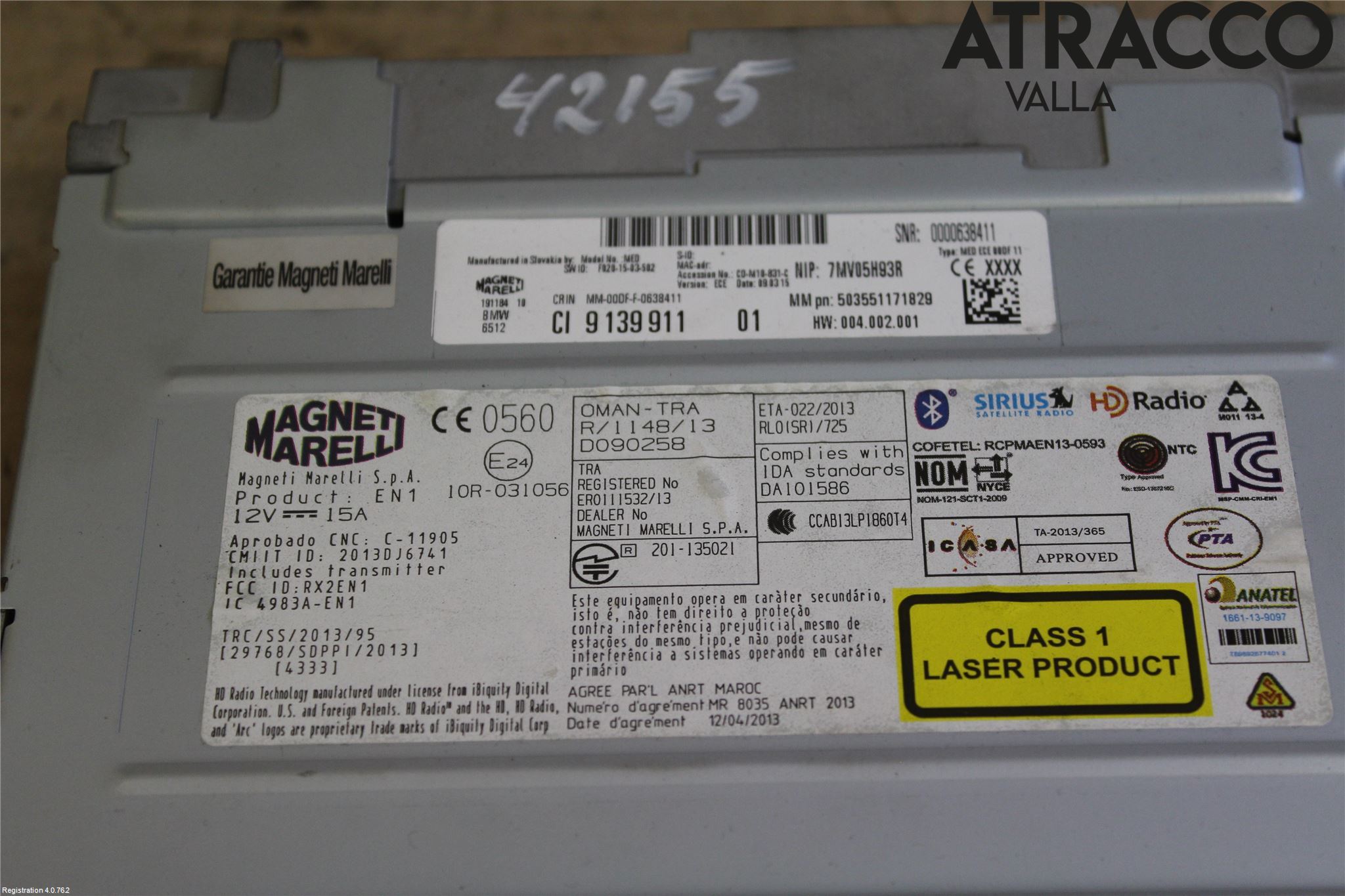 BMW 3 F30/F31/F80 12-19 Cd Radio - Multimediapanel