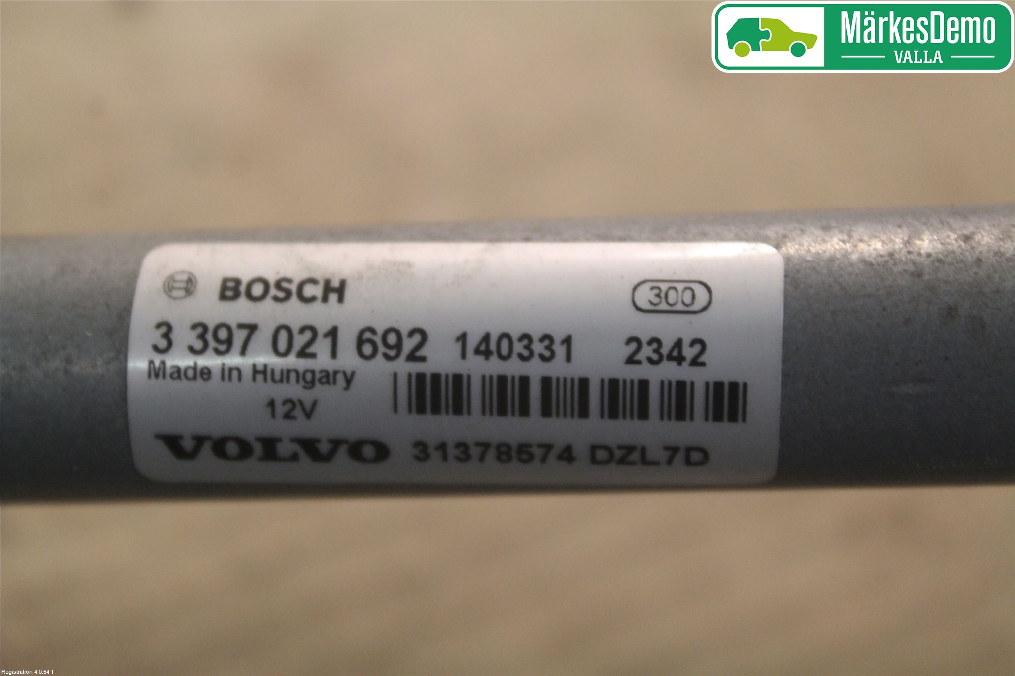 Volvo V40 12-19 Torkarmekanism Vindruta