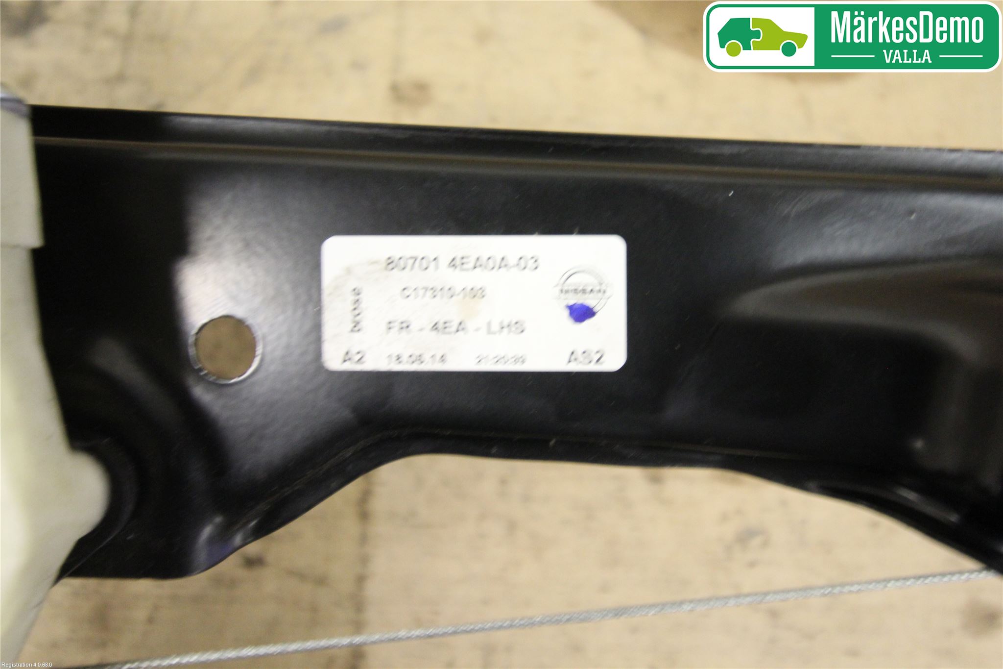 Nissan QASHQAI 14-17 Fönsterhiss El Kompl