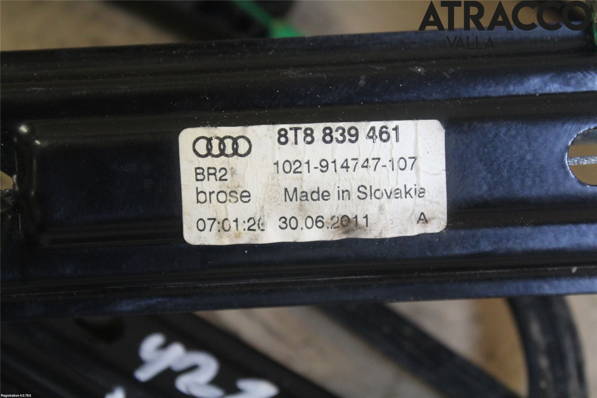 Audi A5 07-16 Fönsterhissmekanism