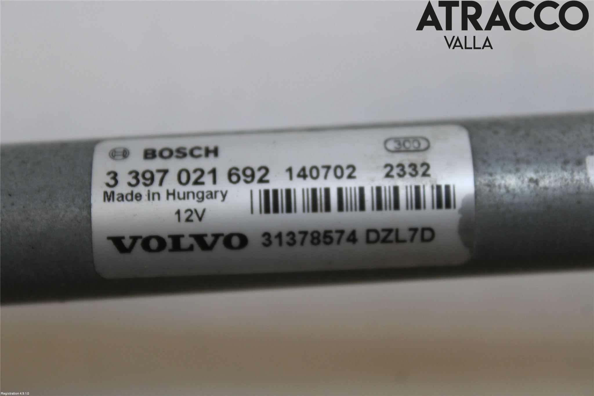 Volvo V40 12-19 Torkarmekanism Vindruta