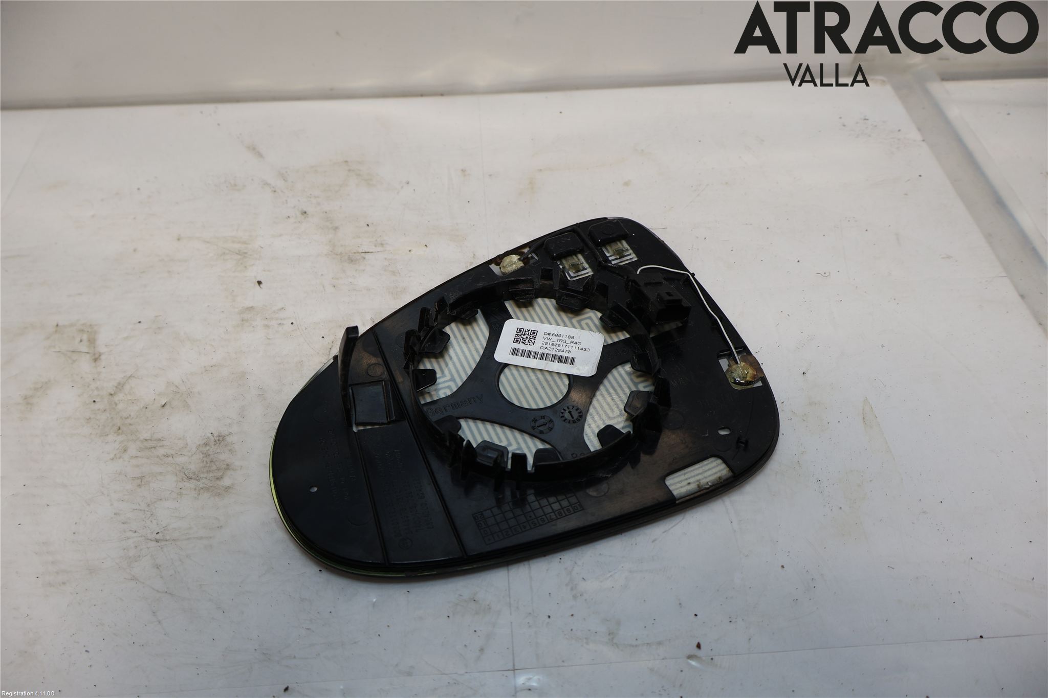 Volkswagen VW TOUAREG 7P 11-18 Spegelglas Hö