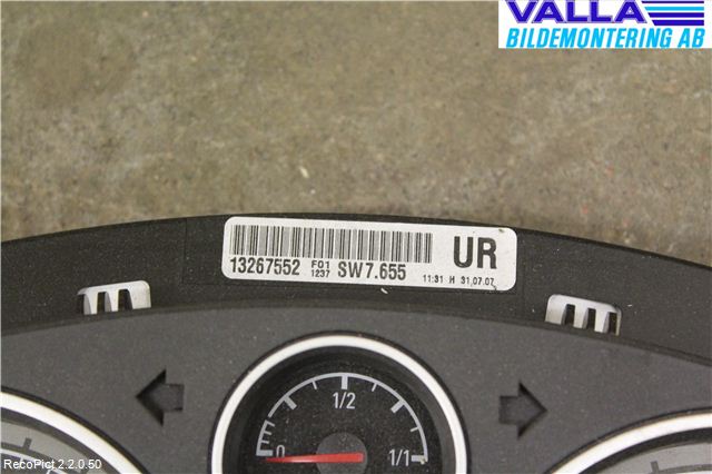 Opel ZAFIRA B 06-14 Instrument Komb