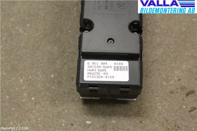 BMW 5 E60/61 Sed/Tou 02-10 Strömställare Elhiss