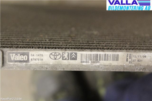 Toyota AYGO 06-14 Ac Kondensor-Kylare