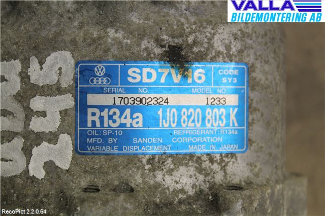 Skoda OCTAVIA (1U) 96-11 Ac Kompressor