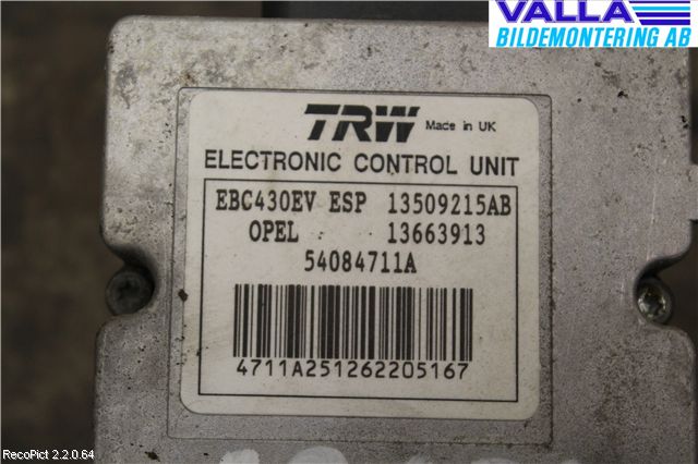 Opel VECTRA C 02-05 Abs Hydraulaggregat