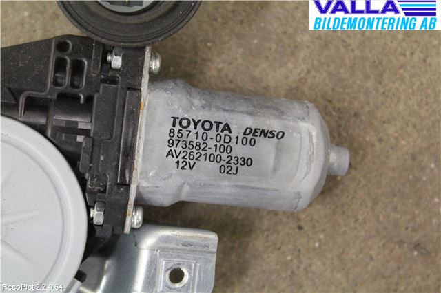 Toyota AURIS 07-09 Fönsterhiss El Kompl