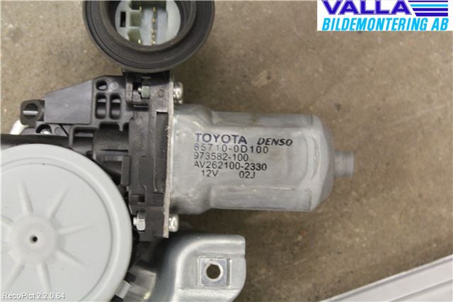 Toyota AURIS 07-09 Fönsterhiss El Kompl
