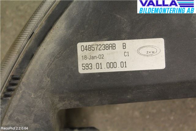Chrysler CHR VOYAGER     01-04 Dimljus-Varselljus Fram