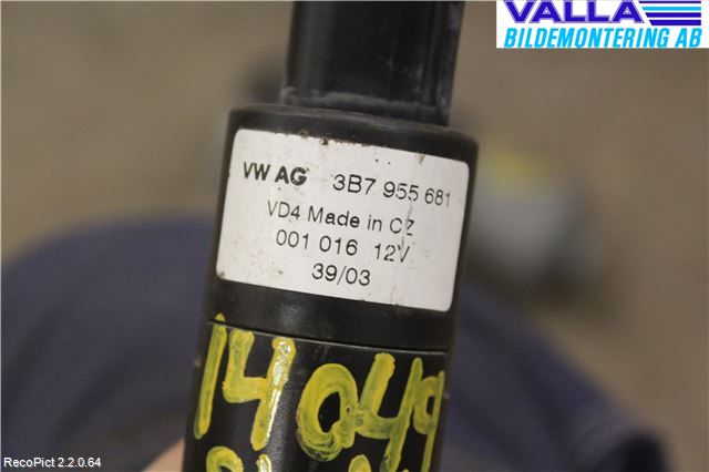 Volkswagen VW GOLF V 04-09 Spolarpump Högtryck
