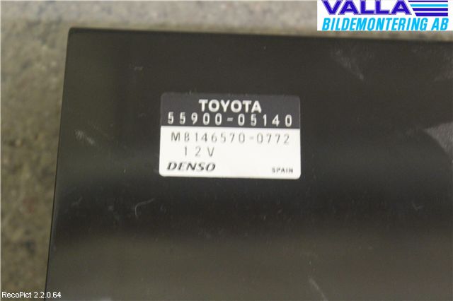 Toyota AVENSIS 03-06 Ac Styrenhet Ac Manöveren