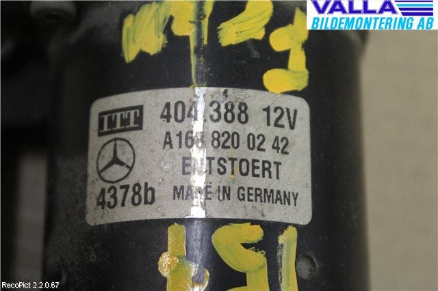 Mercedes-Benz MB A-KLASS (W168) 98-04 Torkarmotor Vindruta