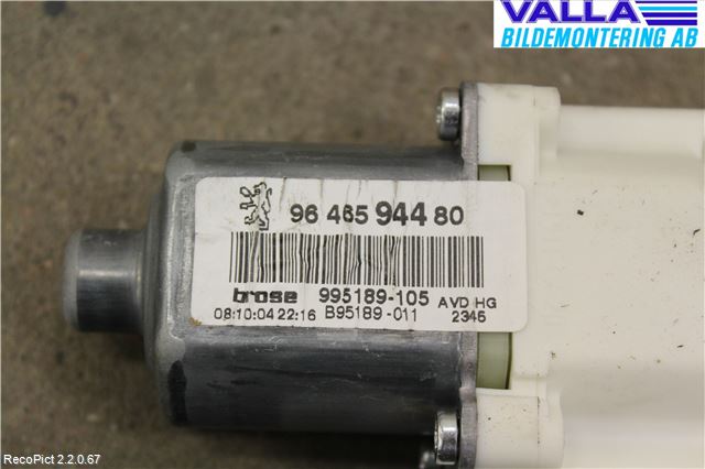 Peugeot 407 Fönsterhissmotor