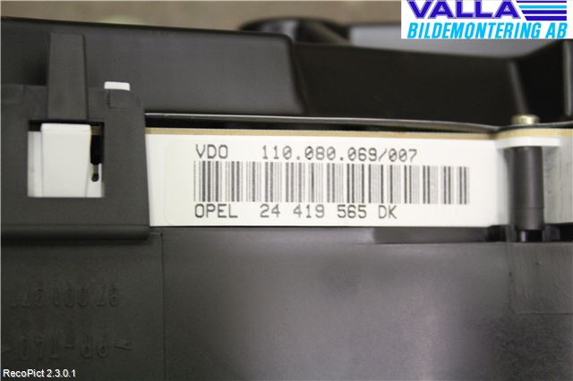 Opel ZAFIRA A 99-05 Instrument Komb