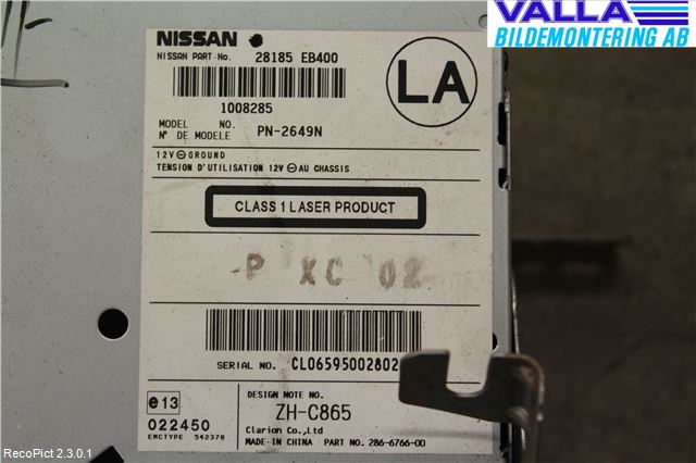 Nissan NAVARA 05-16 Cd Radio - Multimediapanel