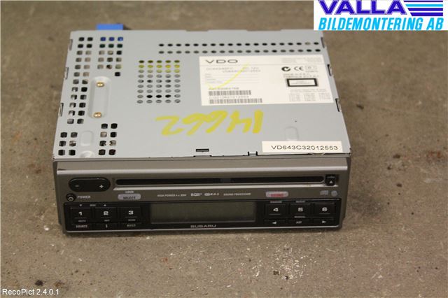 Subaru FORESTER SG 06- Cd Radio - Multimediapanel