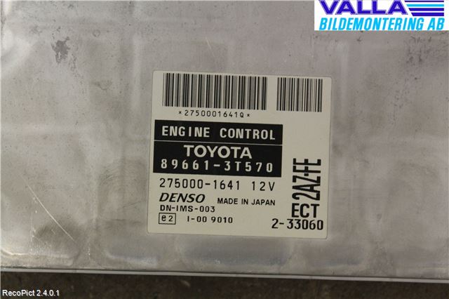 Toyota CAMRY    01-06 Styrenhet Insprut Bensin