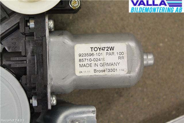 Toyota AURIS 10-12 Fönsterhiss El Kompl