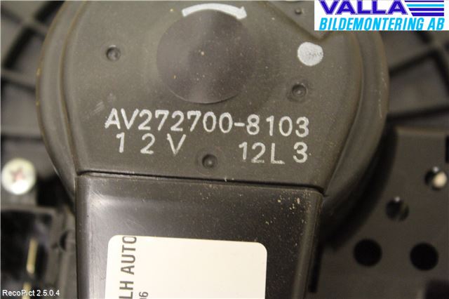 Toyota AURIS 10-12 Värmefläkt