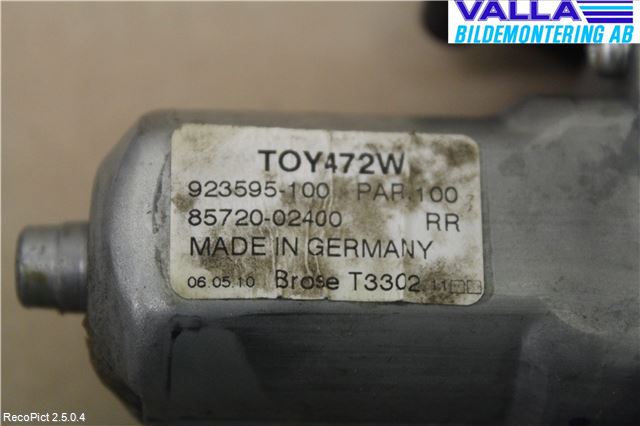 Toyota AURIS 10-12 Fönsterhiss El Kompl