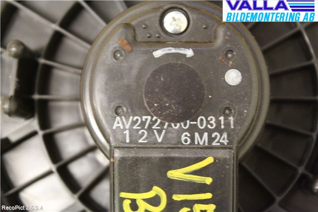 Toyota YARIS XP90 06-11 Värmefläkt
