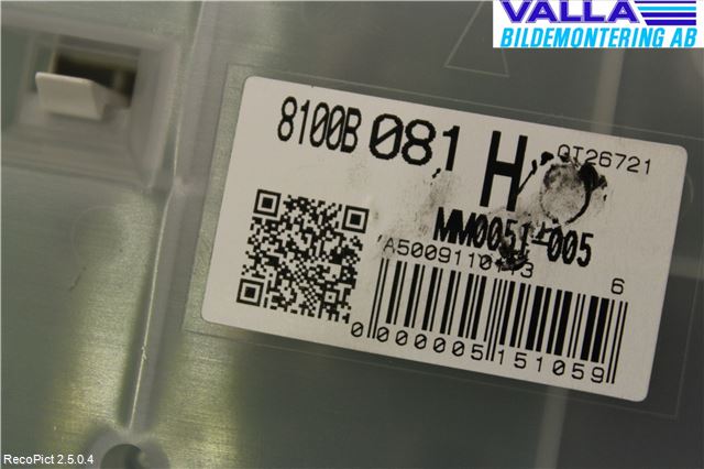 Mitsubishi COLT 09-13 Instrument Komb